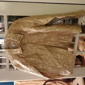 Gold Metallic Coldwater Creek Women's Jacket Size L